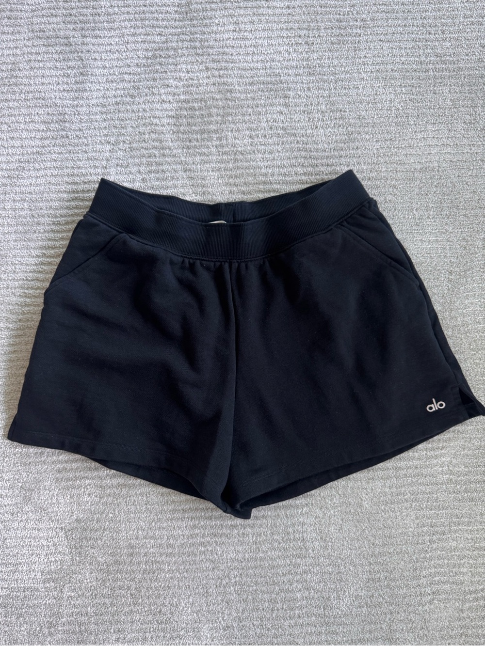 ALO Yoga Black Athletic Lounge Shorts